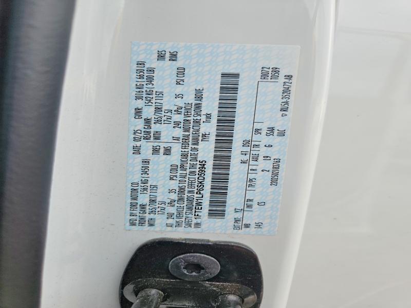 Aukcja sprzedaży 2025 Ford F150, vin: 1FTEW1LP6SKD59945, numer aukcji: 62540016