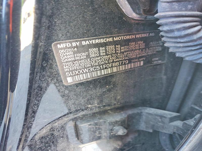 67198306 :رقم المزاد ، 5UXXW3C51F0F88779 vin ، 2015 Bmw X4 مزاد بيع