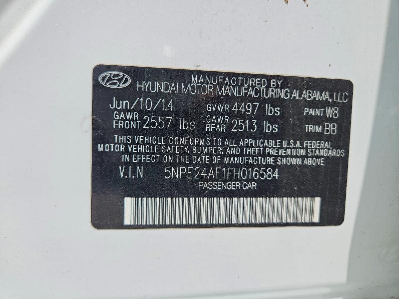 Продажа на аукционе авто 2015 Hyundai Sonata, vin: 5NPE24AF1FH016584, номер лота: 64132966