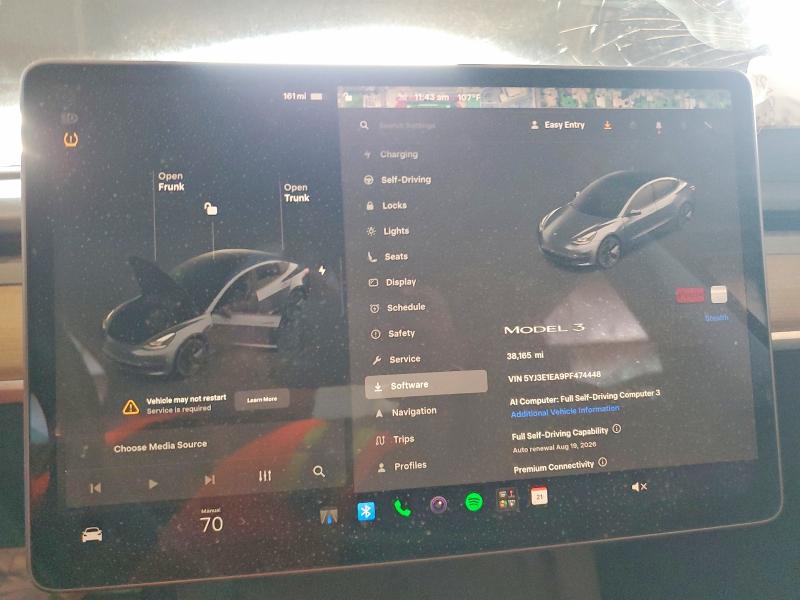 Aukcja sprzedaży 2023 Tesla Model 3, vin: 5YJ3E1EA9PF474448, numer aukcji: 65531286
