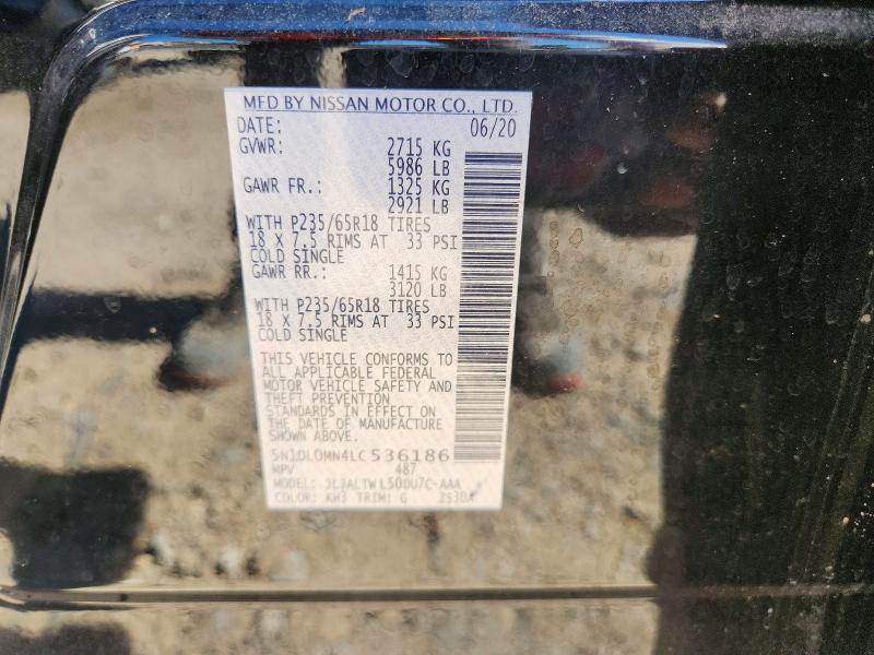 Продаж на аукціоні авто 2020 Infiniti Qx60, vin: 5N1DL0MN4LC536186, номер лоту: 64181036