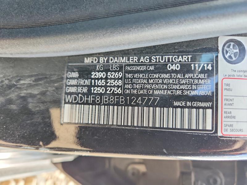 Aukcja sprzedaży 2015 Mercedes-benz E, vin: WDDHF8JB8FB124777, numer aukcji: 66588746