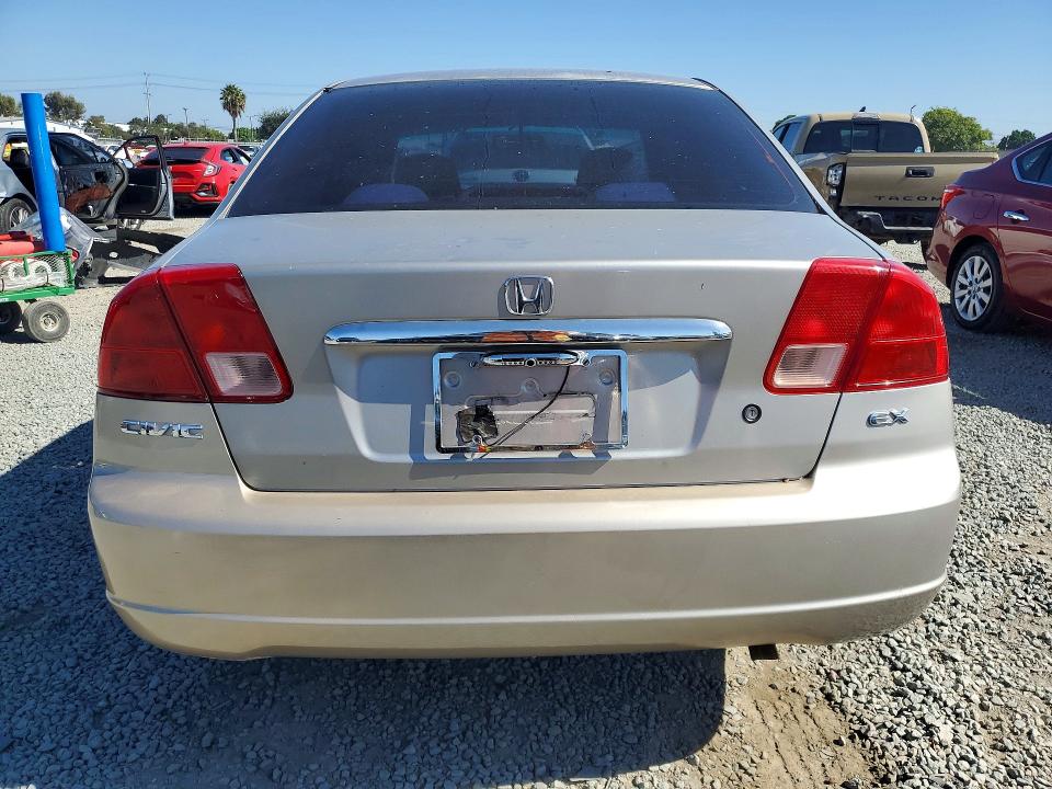 65491576 :رقم المزاد ، 1HGES26742L043758 vin ، 2002 Honda Civic مزاد بيع