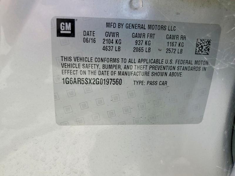 Продажа на аукционе авто 2016 Cadillac Cts, vin: 1G6AR5SX2G0197560, номер лота: 65737316