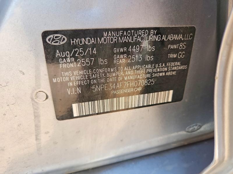 Продажа на аукционе авто 2015 Hyundai Sonata, vin: 5NPE34AF7FH070825, номер лота: 64434246