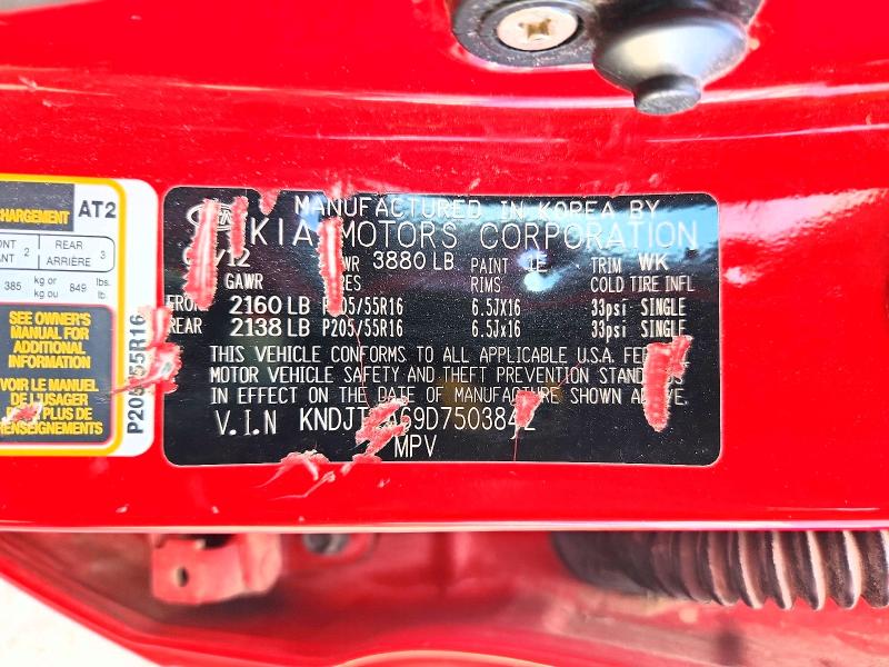 66942616 :رقم المزاد ، KNDJT2A69D7503842 vin ، 2013 Kia Soul مزاد بيع
