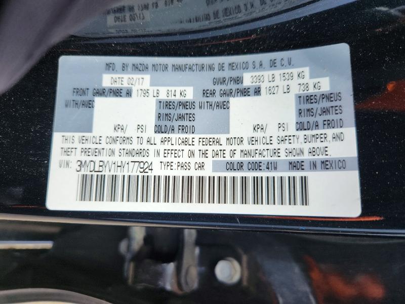 Aukcja sprzedaży 2017 Toyota Yaris Ia, vin: 3MYDLBYV1HY177924, numer aukcji: 65161896