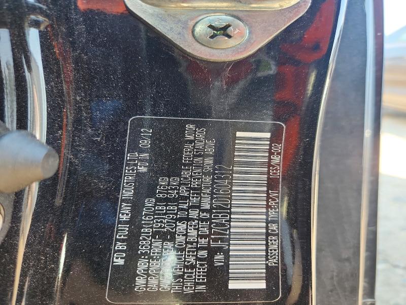 64188526 :رقم المزاد ، JF1ZCAB12D1604312 vin ، 2013 Subaru Brz مزاد بيع