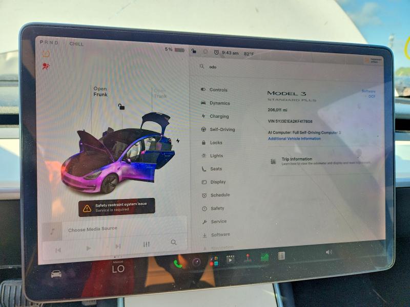 63875976 :رقم المزاد ، 5YJ3E1EA2KF417808 vin ، 2019 Tesla Model 3 مزاد بيع