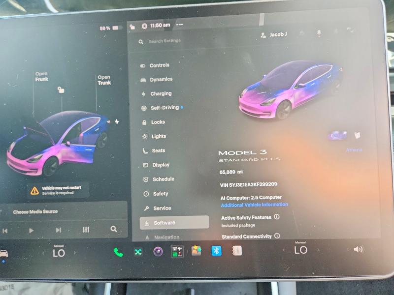 Продаж на аукціоні авто 2019 Tesla Model 3, vin: 5YJ3E1EA2KF299209, номер лоту: 65736826