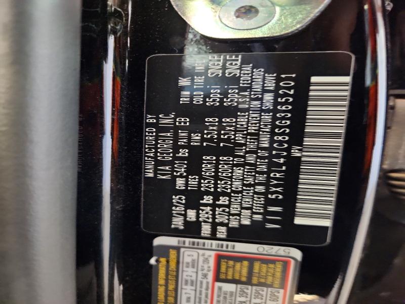 64323916 :رقم المزاد ، 5XYRL4JC8SG365201 vin ، 2025 Kia Sorento مزاد بيع