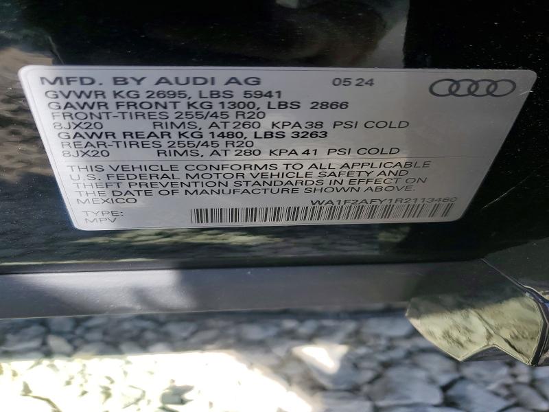 Продаж на аукціоні авто 2024 Audi Q5 E, vin: WA1F2AFY1R2113460, номер лоту: 66365666