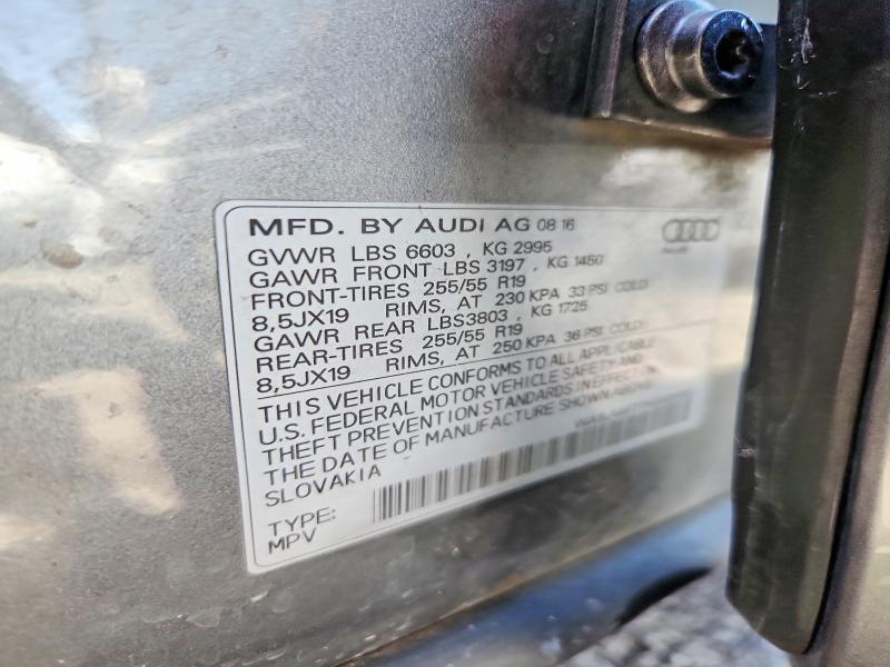 Aukcja sprzedaży 2017 Audi Q7, vin: WA1LAAF77HD026193, numer aukcji: 66462756