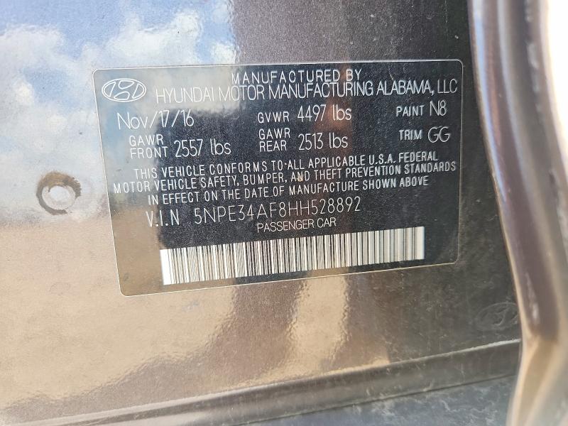Продажа на аукционе авто 2017 Hyundai Sonata, vin: 5NPE34AF8HH528892, номер лота: 66939596
