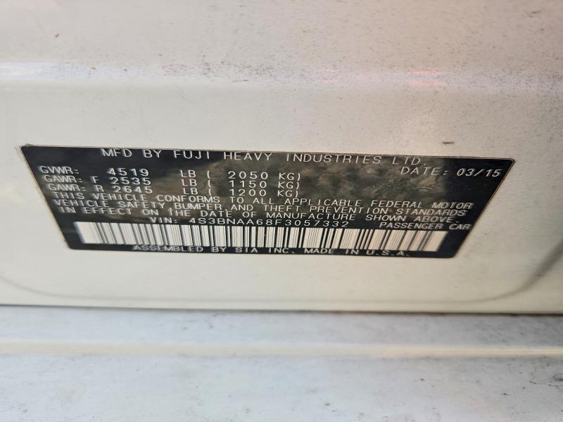 Продажа на аукционе авто 2015 Subaru Legacy, vin: 4S3BNAA68F3057332, номер лота: 65698856
