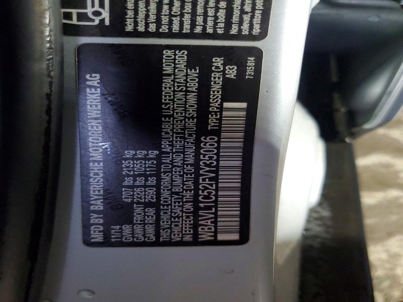 64025776 :رقم المزاد ، WBAVL1C52FVY35066 vin ، 2015 Bmw X1 مزاد بيع