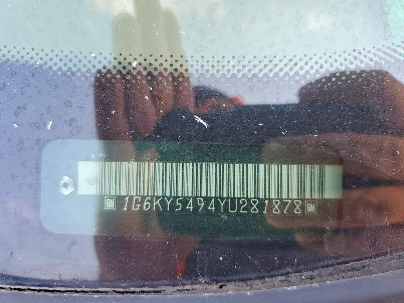 63872956 :رقم المزاد ، 1G6KY5494YU281878 vin ، 2000 Cadillac Seville مزاد بيع