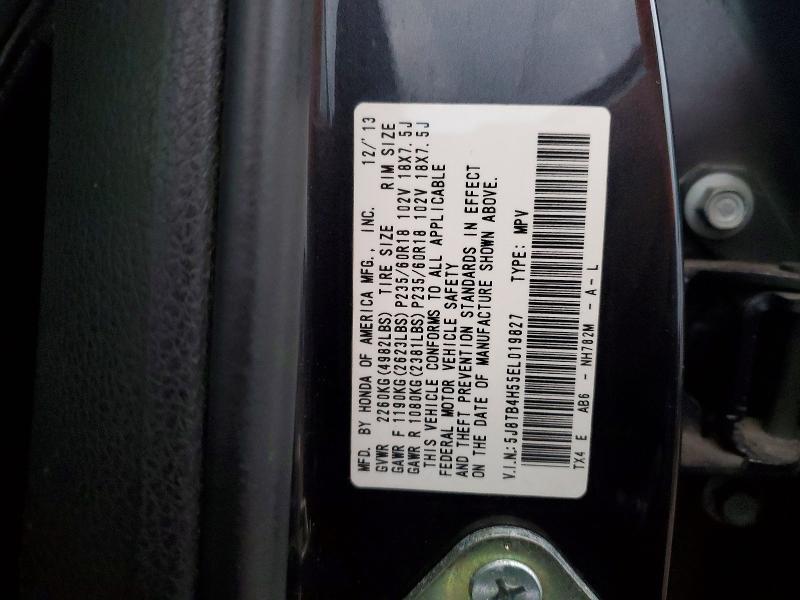 Auction sale of the 2014 Acura Rdx, vin: 5J8TB4H55EL019827, lot number: 62887816