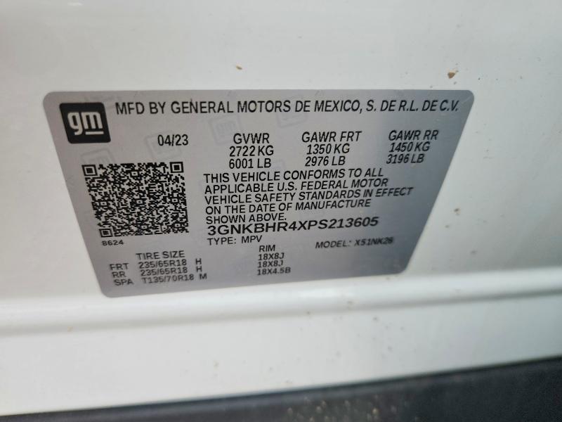Продаж на аукціоні авто 2023 Chevrolet Blazer, vin: 3GNKBHR4XPS213605, номер лоту: 63925606