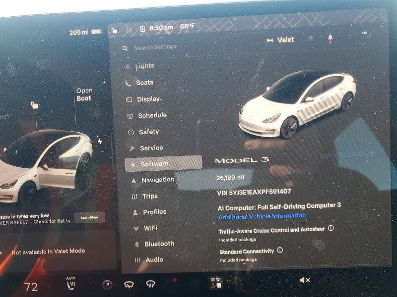 Aukcja sprzedaży 2023 Tesla Model 3, vin: 5YJ3E1EAXPF591407, numer aukcji: 64301796
