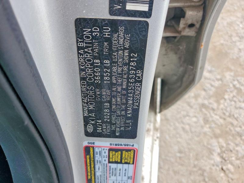 Продаж на аукціоні авто 2014 Kia Rio, vin: KNADM4A35E6397812, номер лоту: 65760446