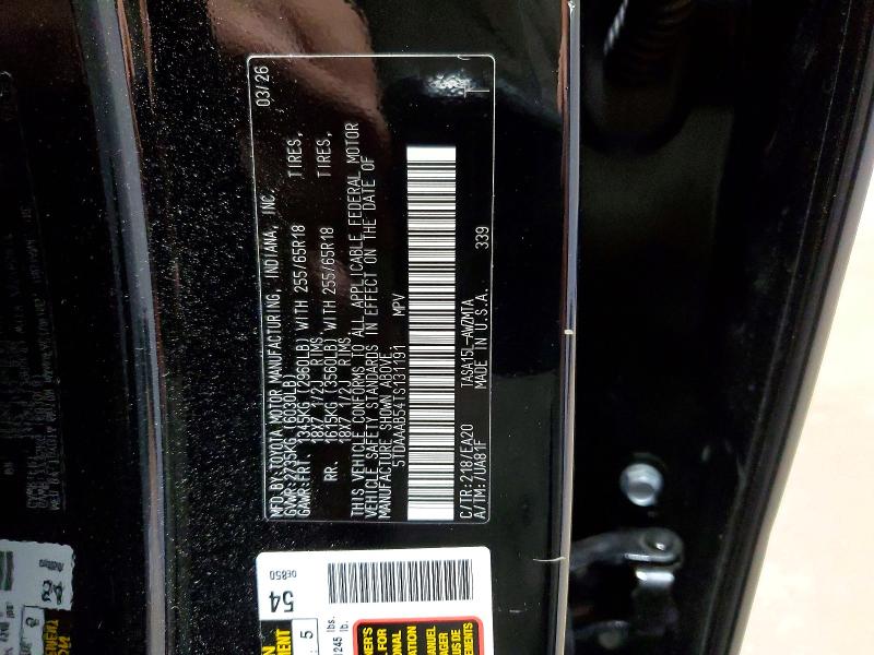 Aukcja sprzedaży 2026 Toyota Grand Highlander, vin: 5TDAAAB54TS131191, numer aukcji: 66407636