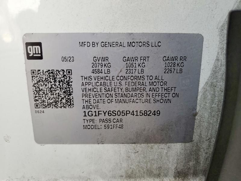 2023 Chevrolet Bolt Euv მანქანა იყიდება აუქციონზე, vin: 1G1FY6S05P4158249, აუქციონის ნომერი: 66842136