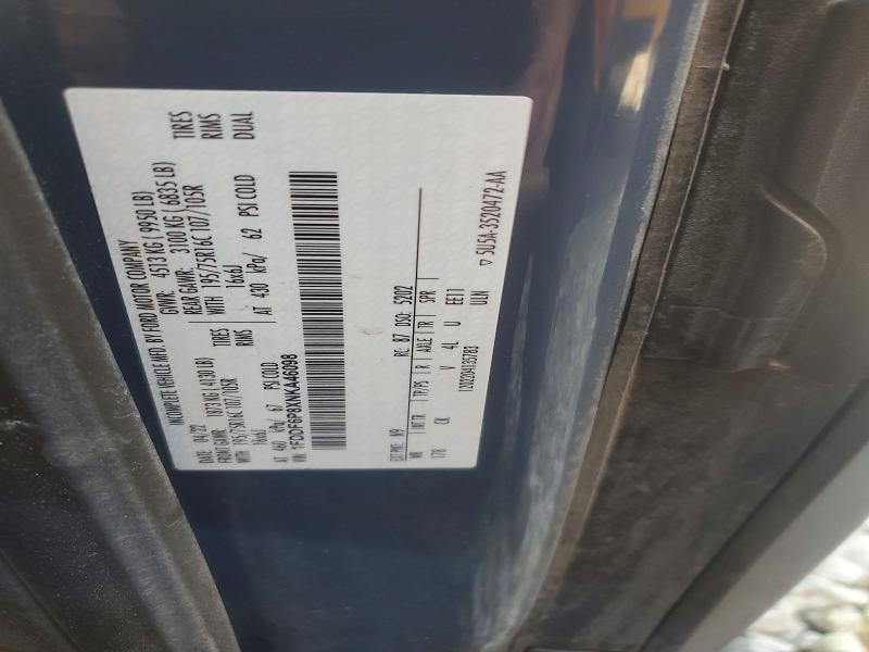 2022 Ford Transit მანქანა იყიდება აუქციონზე, vin: 1FDDF6P8XNKA46098, აუქციონის ნომერი: 65020236