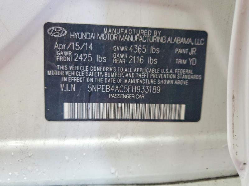 Продаж на аукціоні авто 2014 Hyundai Sonata, vin: 5NPEB4AC5EH933189, номер лоту: 65268556