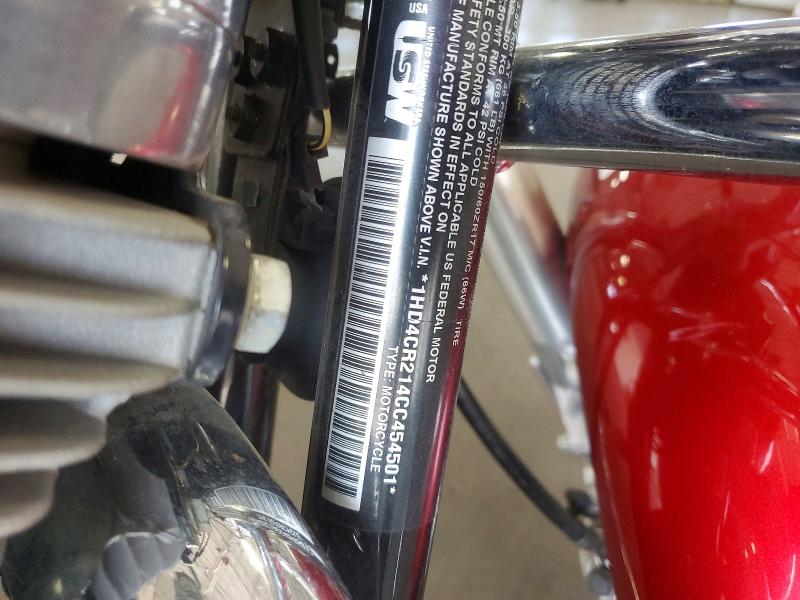 63408596 :رقم المزاد ، 1HD4CR214CC454501 vin ، 2012 Harley-davidson Xl883 مزاد بيع