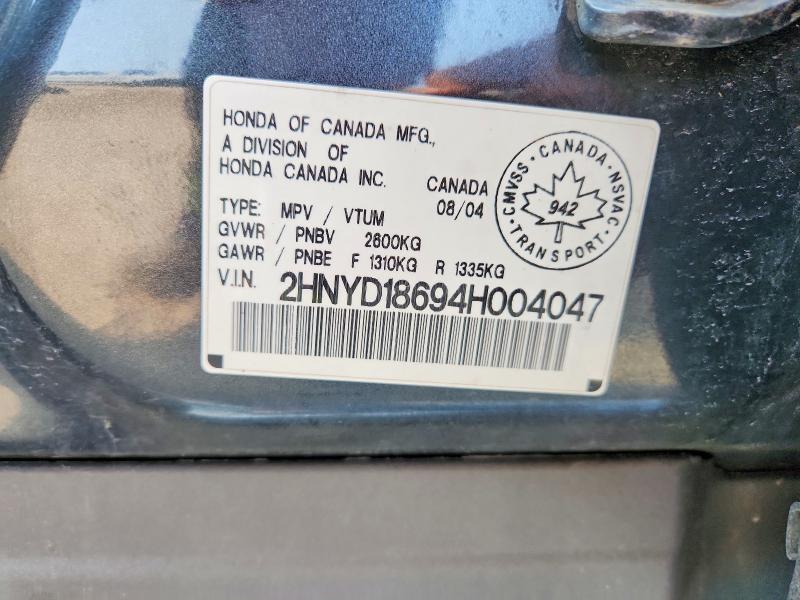 Продажа на аукционе авто 2004 Acura Mdx, vin: 2HNYD18694H004047, номер лота: 64450446
