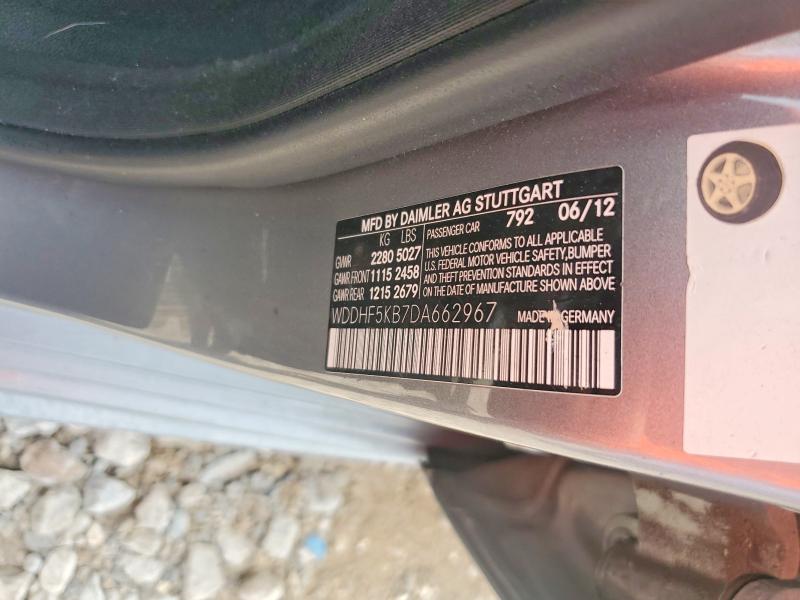 Продаж на аукціоні авто 2013 Mercedes-benz E, vin: WDDHF5KB7DA662967, номер лоту: 66538206