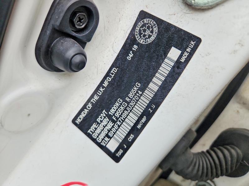 Aukcja sprzedaży 2018 Honda Civic, vin: SHHFK7H98JU307014, numer aukcji: 65369426