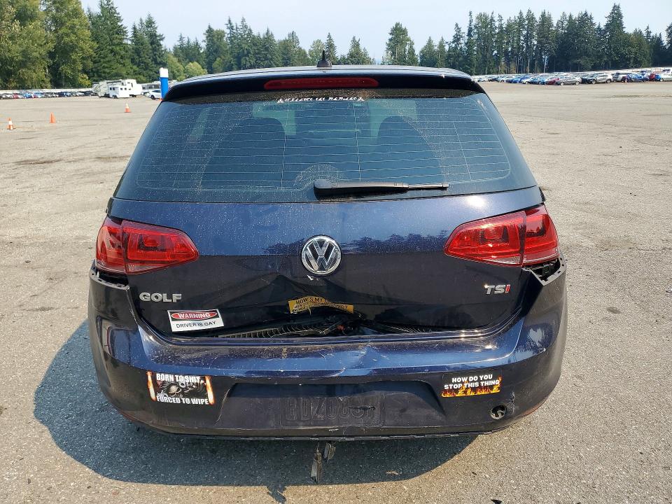 2017 Volkswagen Golf მანქანა იყიდება აუქციონზე, vin: 3VW217AU2HM031692, აუქციონის ნომერი: 66122516