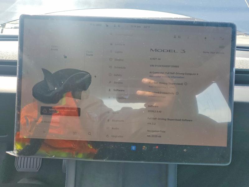 Продаж на аукціоні авто 2025 Tesla Model 3, vin: 5YJ3E1EA9SF136685, номер лоту: 65023966