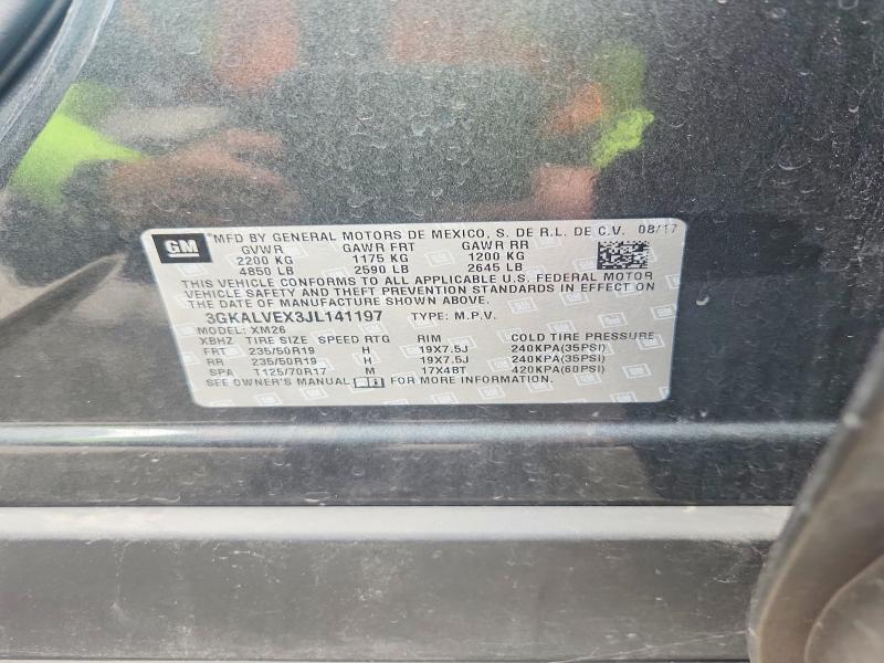 64142026 :رقم المزاد ، 3GKALVEX3JL141197 vin ، 2018 Gmc Terrain مزاد بيع