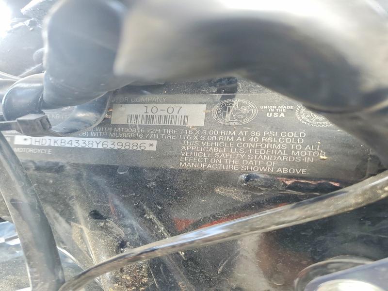 2008 Harley-davidson Flhx მანქანა იყიდება აუქციონზე, vin: 1HD1KB4338Y639886, აუქციონის ნომერი: 64433536