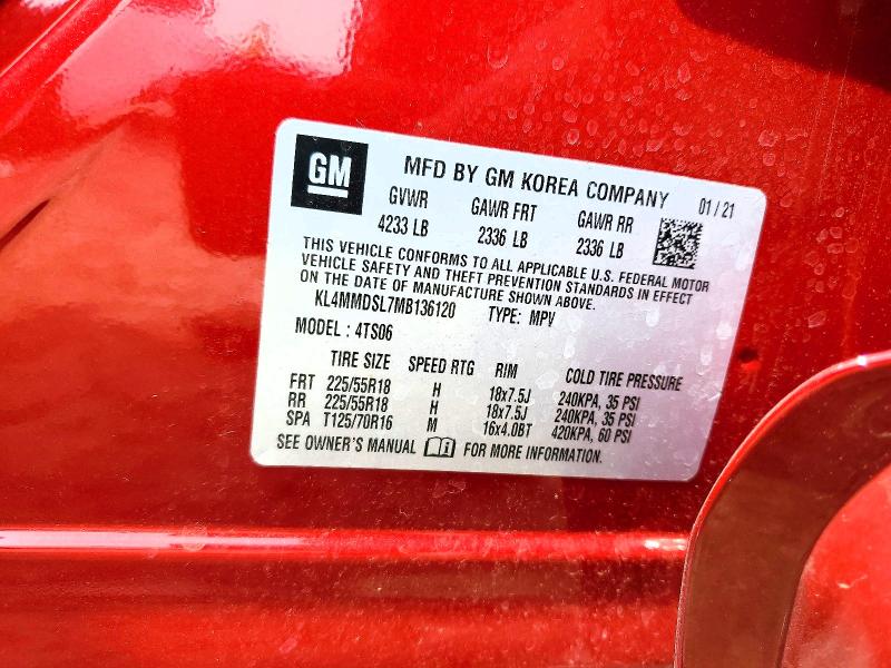 Aukcja sprzedaży 2021 Buick Encore Gx, vin: KL4MMDSL7MB136120, numer aukcji: 65189096