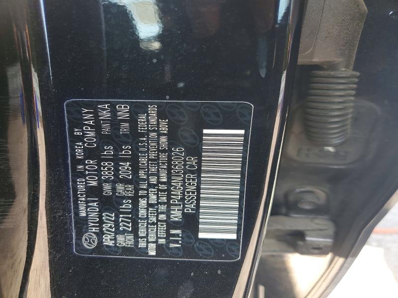 Aukcja sprzedaży 2022 Hyundai Elantra, vin: KMHLP4AG4NU368026, numer aukcji: 65455946