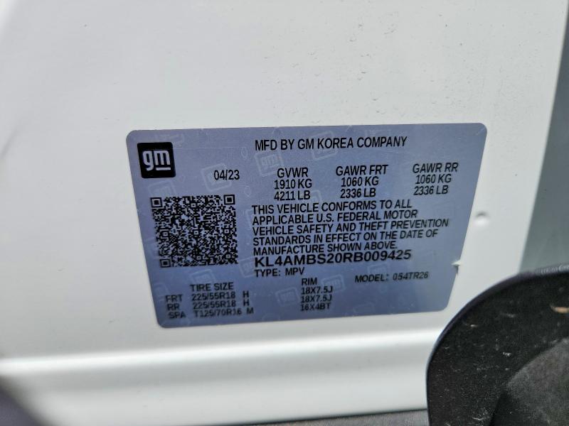 Aukcja sprzedaży 2024 Buick Encore, vin: KL4AMBS20RB009425, numer aukcji: 64150966