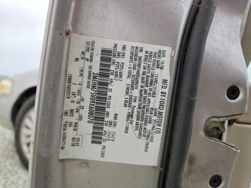 Продаж на аукціоні авто 2009 Mercury Grand Marquis, vin: 2MEHM75V09X608070, номер лоту: 65451416