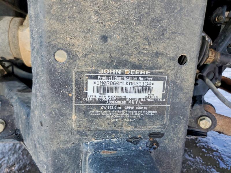 Продаж на аукціоні авто 2019 John Deere Rsx860m, vin: 1M0R860MLKM021134, номер лоту: 63538816