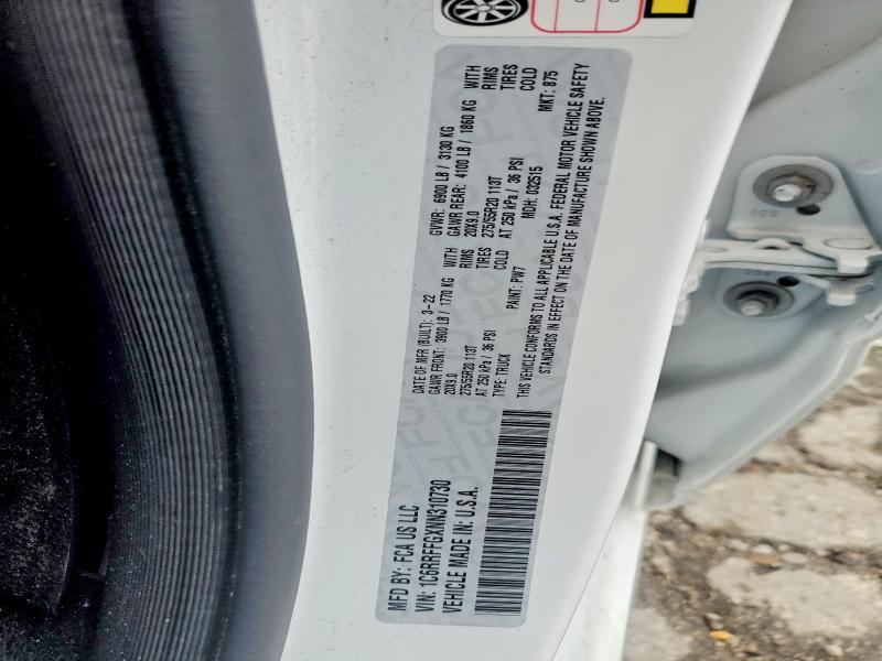 Продажа на аукционе авто 2022 Ram 1500, vin: 1C6RRFFGXNN310730, номер лота: 65275616