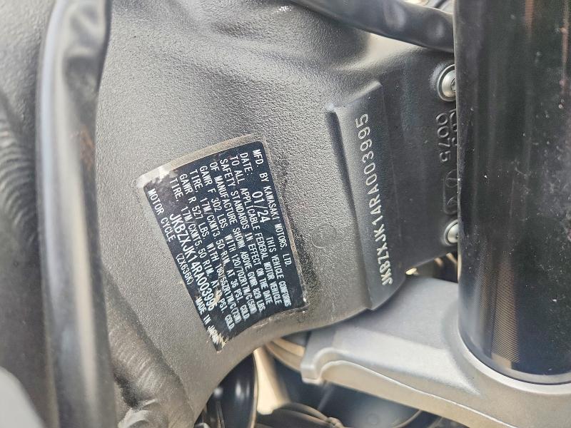 64602896 :رقم المزاد ، JKBZXJK14RA003995 vin ، 2024 Kawasaki Zx636 مزاد بيع