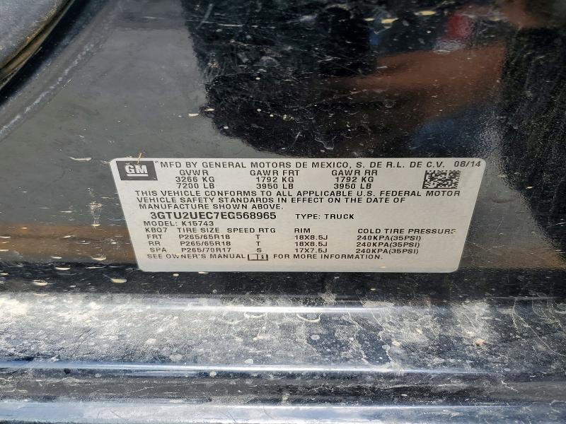Aukcja sprzedaży 2014 Gmc Sierra, vin: 3GTU2UEC7EG568965, numer aukcji: 64481216