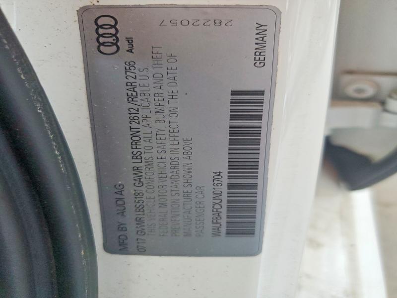 Продаж на аукціоні авто 2018 Audi A6, vin: WAUF8AFCXJN016704, номер лоту: 63763386