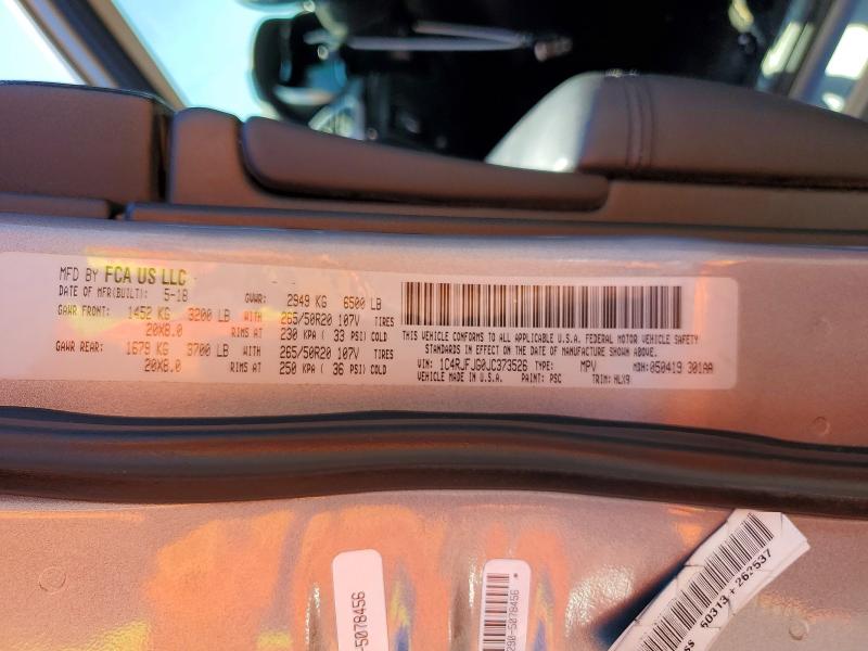 Aukcja sprzedaży 2018 Jeep Grand Cherokee, vin: 1C4RJFJG0JC373526, numer aukcji: 65031496