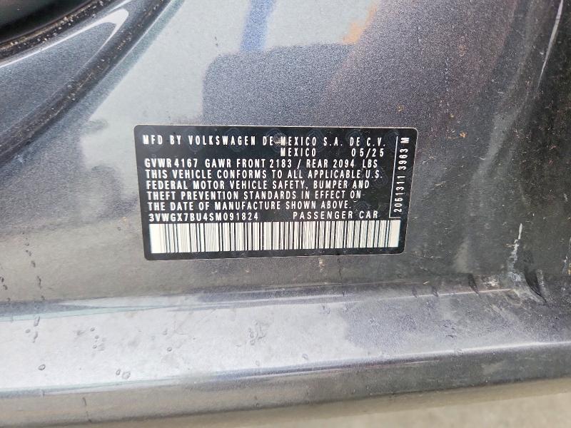 Продаж на аукціоні авто 2025 Volkswagen Jetta, vin: 3VWGX7BU4SM091824, номер лоту: 65551986