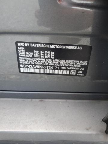 Продаж на аукціоні авто 2024 Bmw I4, vin: WBY43AW09RFT34171, номер лоту: 65573816