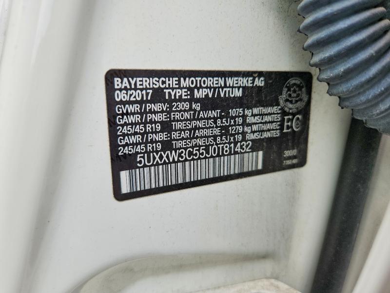 Продаж на аукціоні авто 2018 Bmw X4, vin: 5UXXW3C55J0T81432, номер лоту: 64599686